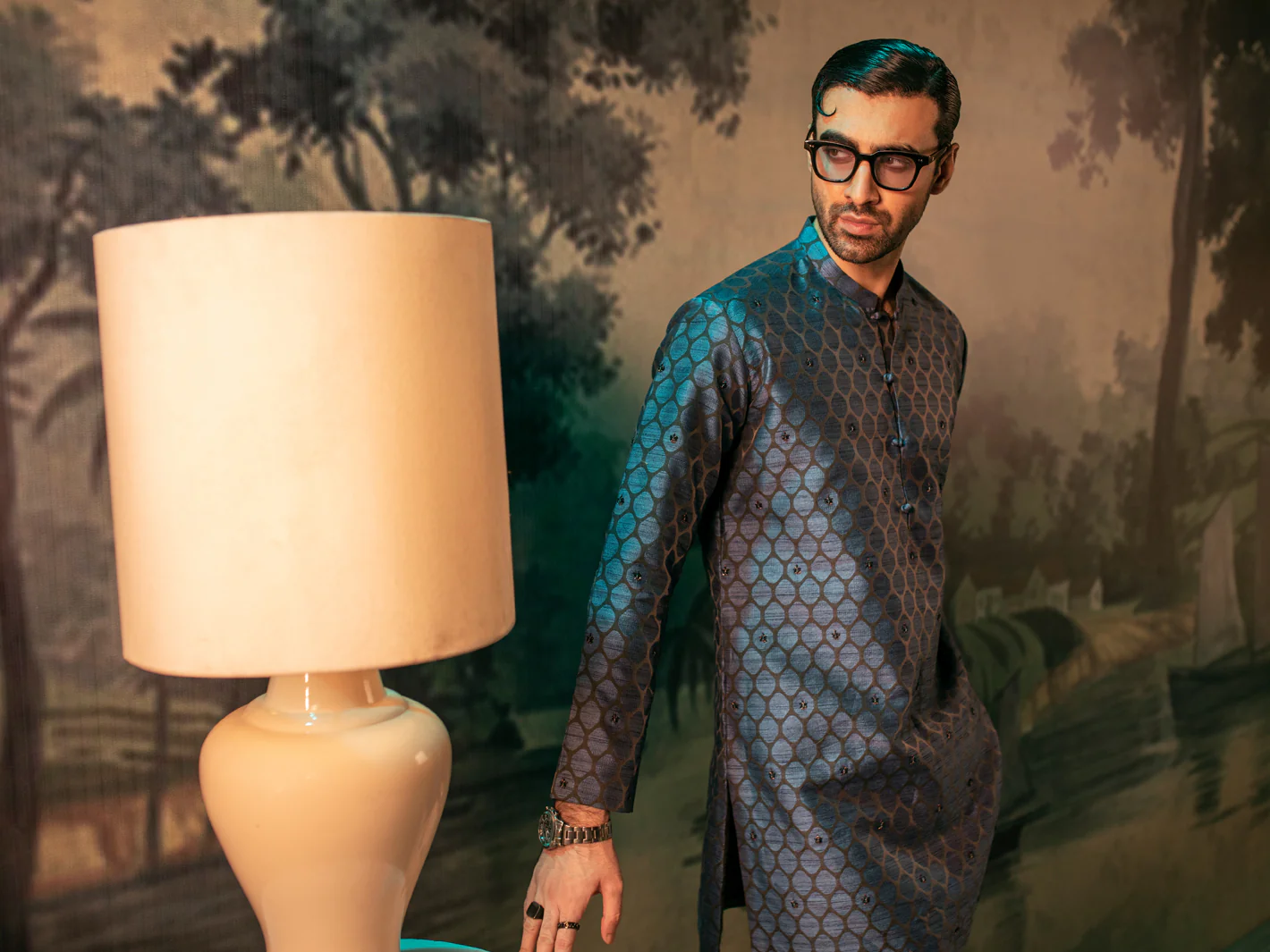 Blue Kurta - AL-K-SP-056 - Image 5