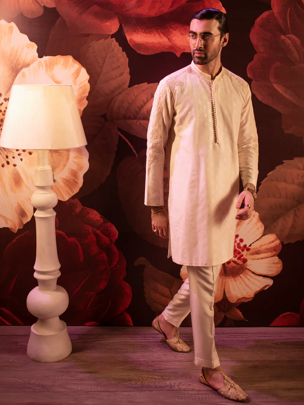 Off White Blended Special Kurta - AL-K-SP-057 - Image 3