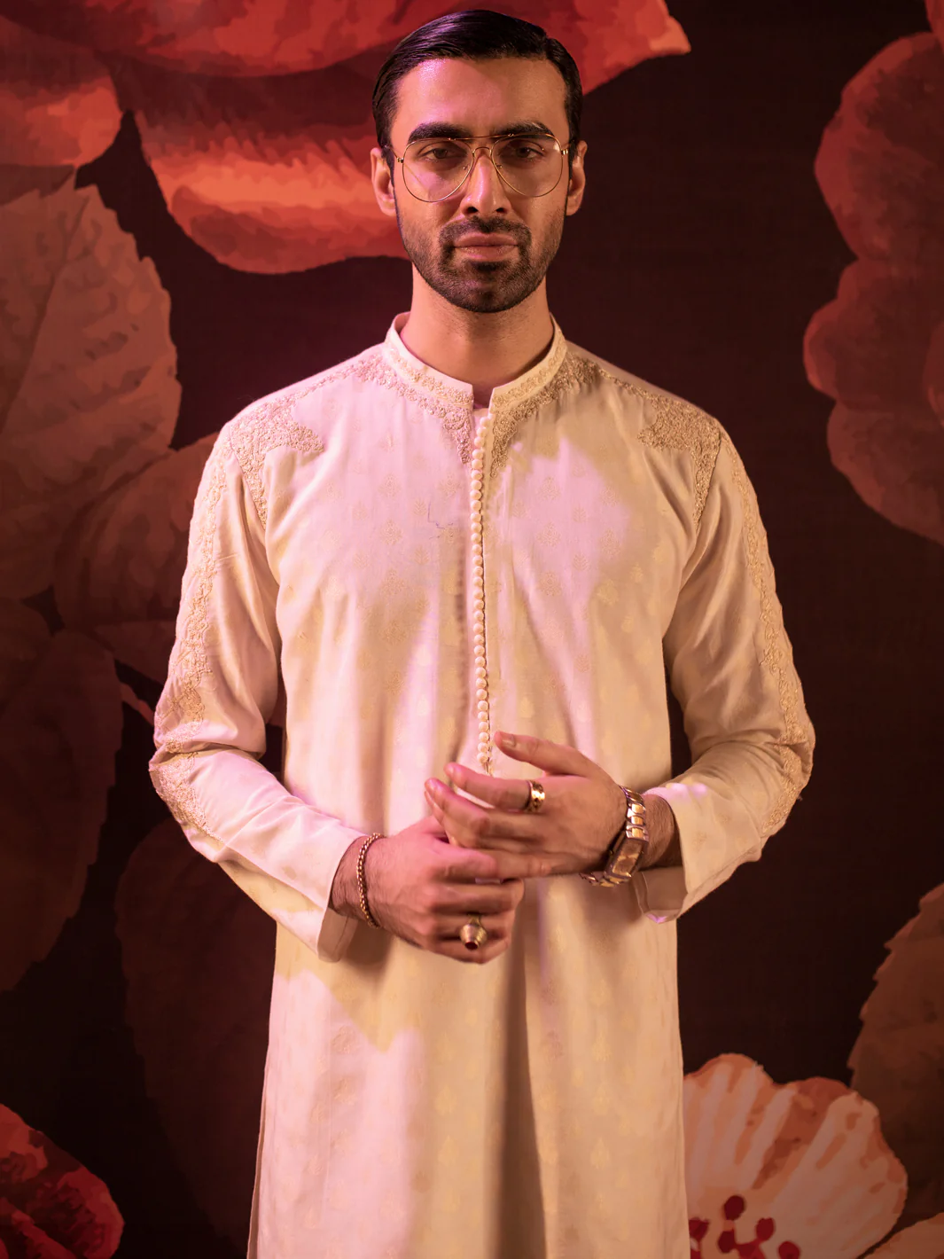 Off White Blended Special Kurta - AL-K-SP-057 - Image 4