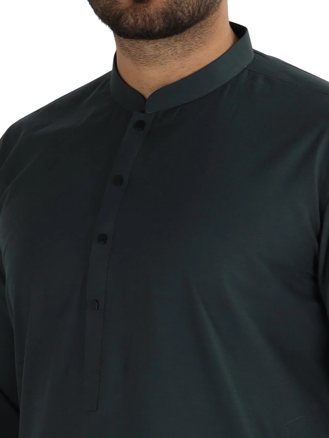Green Blended Kameez Shalwar - AL-KS-2485-R1 - Image 2