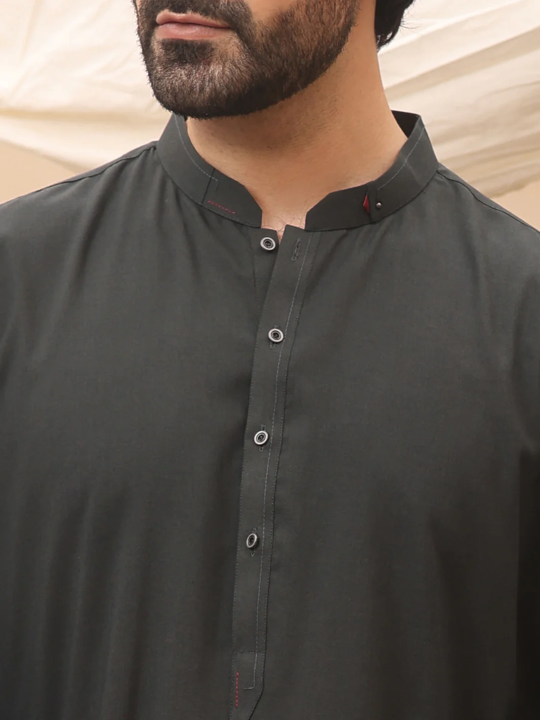 Green Blended Kameez Shalwar - AL-KS-2634 - Image 2