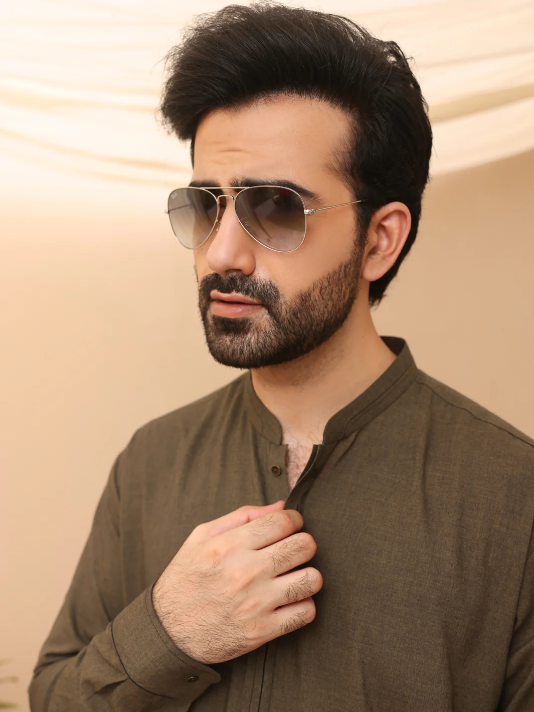 Green Kurta Shalwar - AL-KS-2652 - Image 3