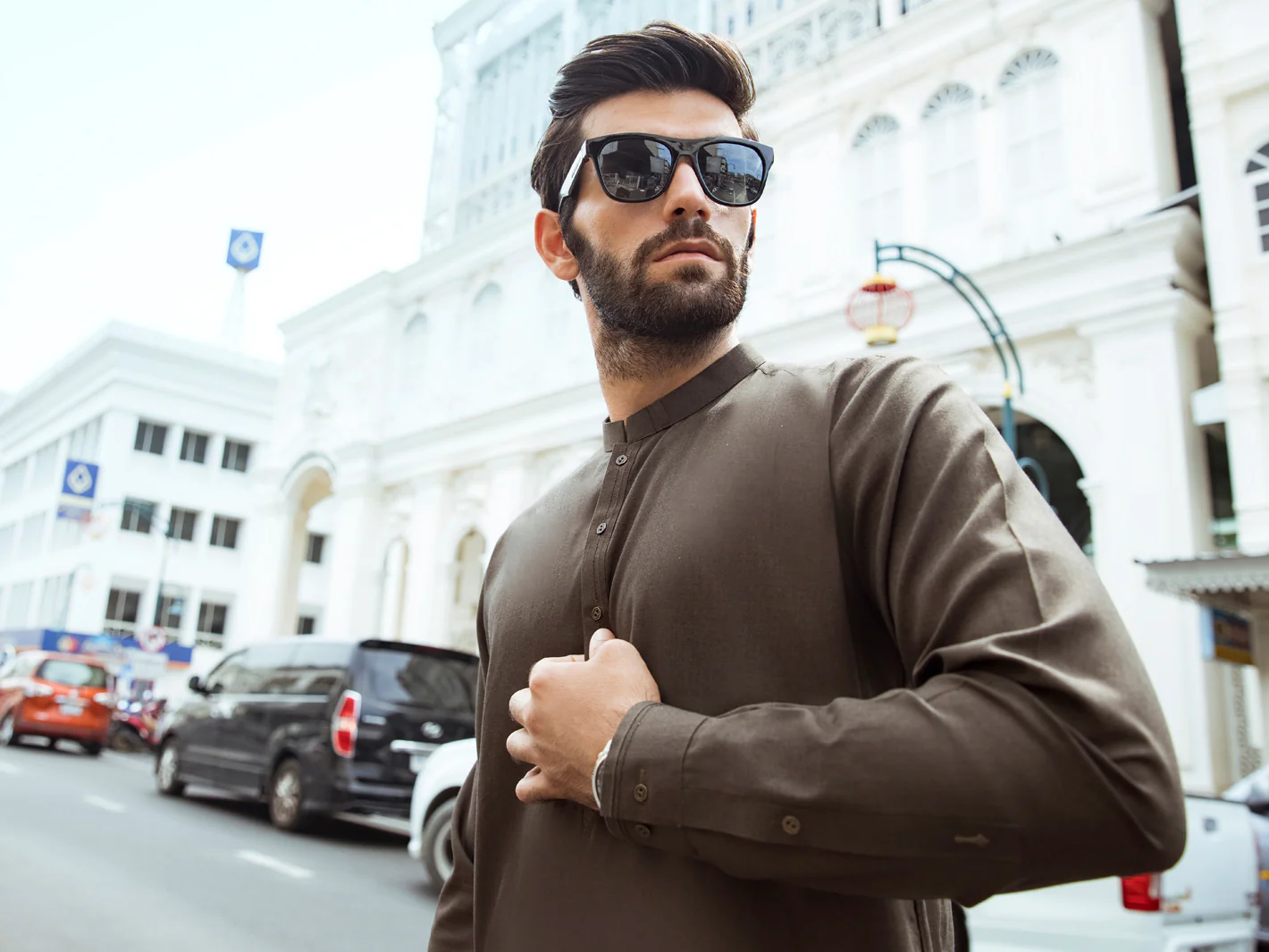 Green Kurta Shalwar - AL-KS-2664 - Image 4