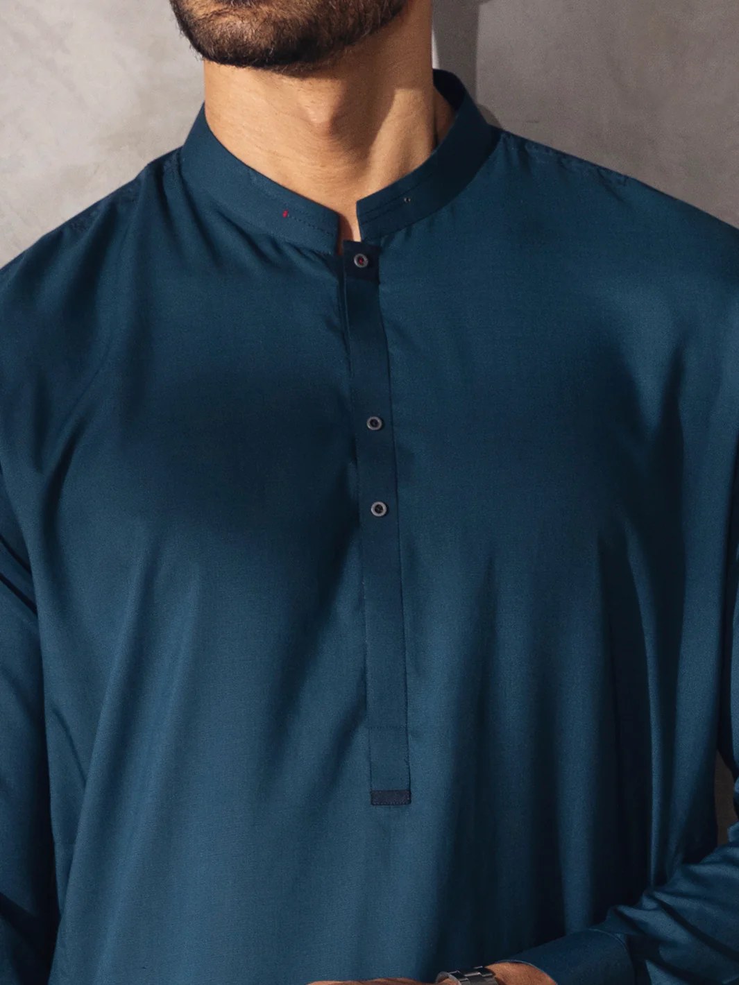 Green Kameez Shalwar - AL-KS-2677 - Image 2