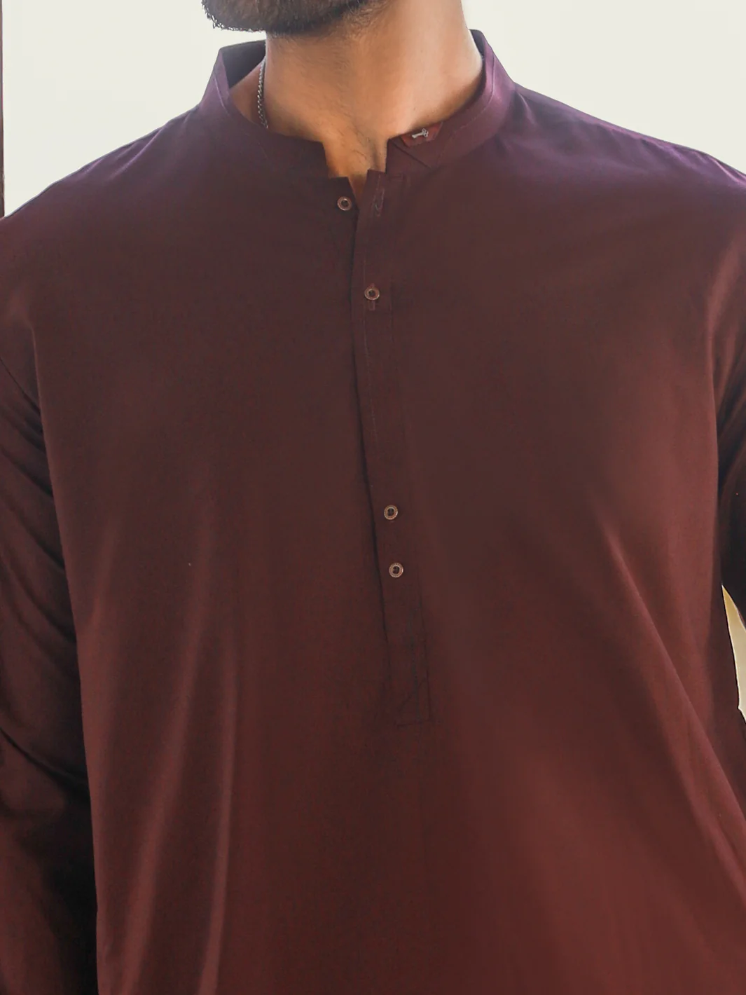 Maroon Kameez Shalwar - AL-KS-2742 - Image 2