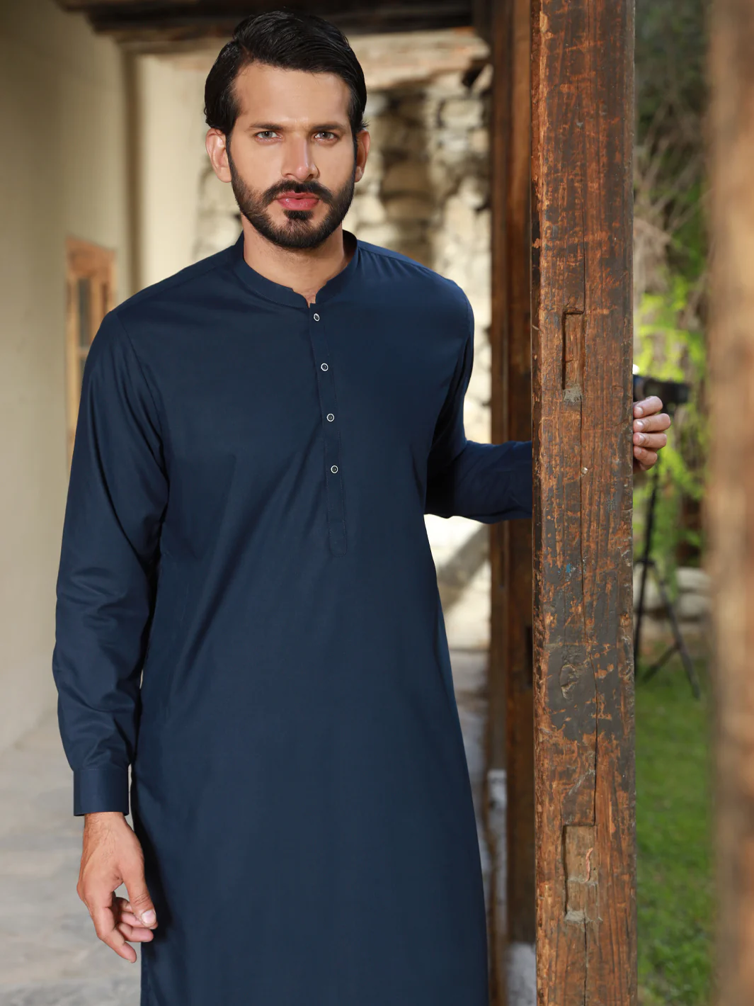 Navy Blue Kameez Shalwar - AL-KS-2768 - Image 4