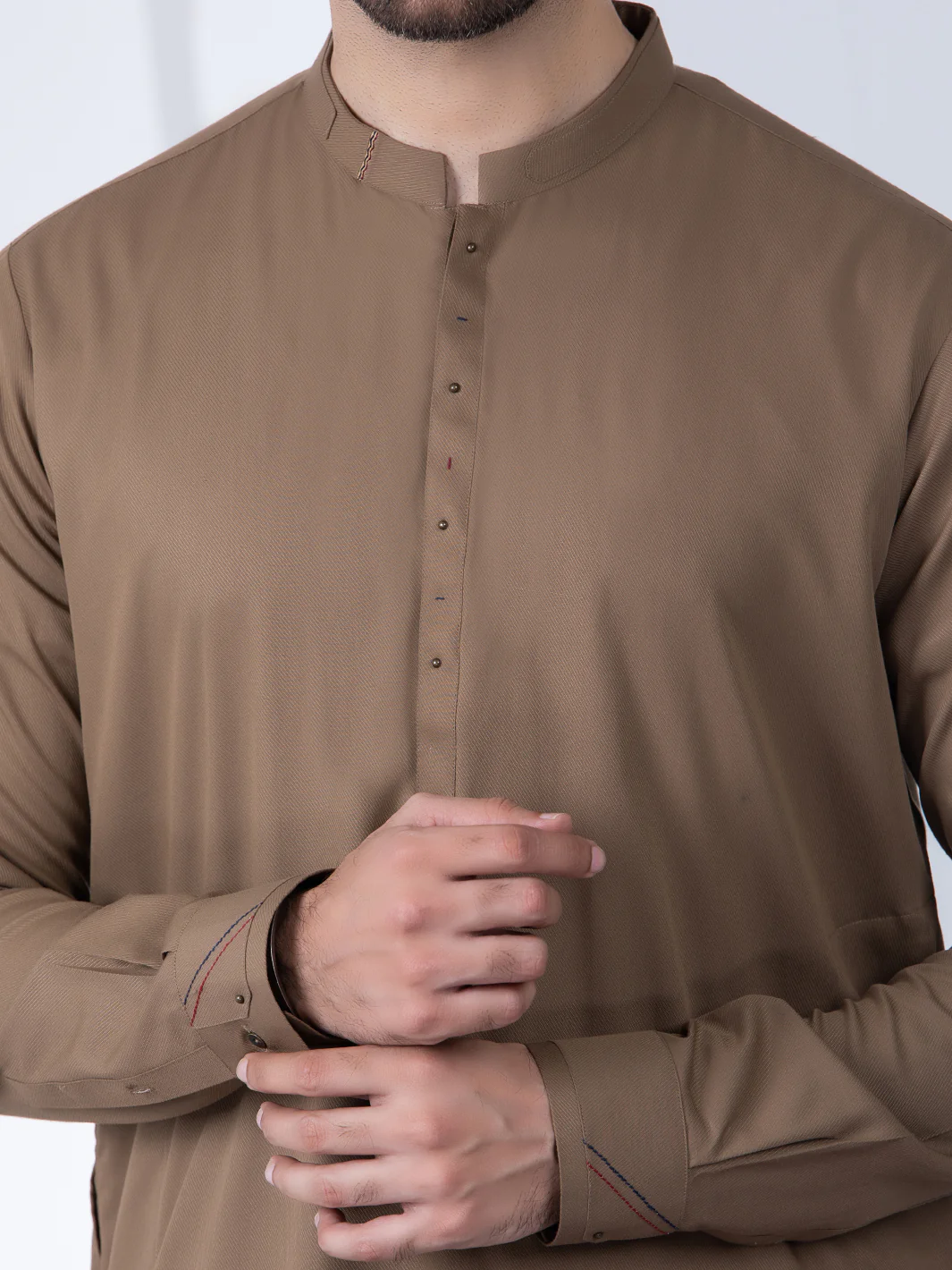Brown Kameez Shalwar - AL-KS-2802 - Image 4