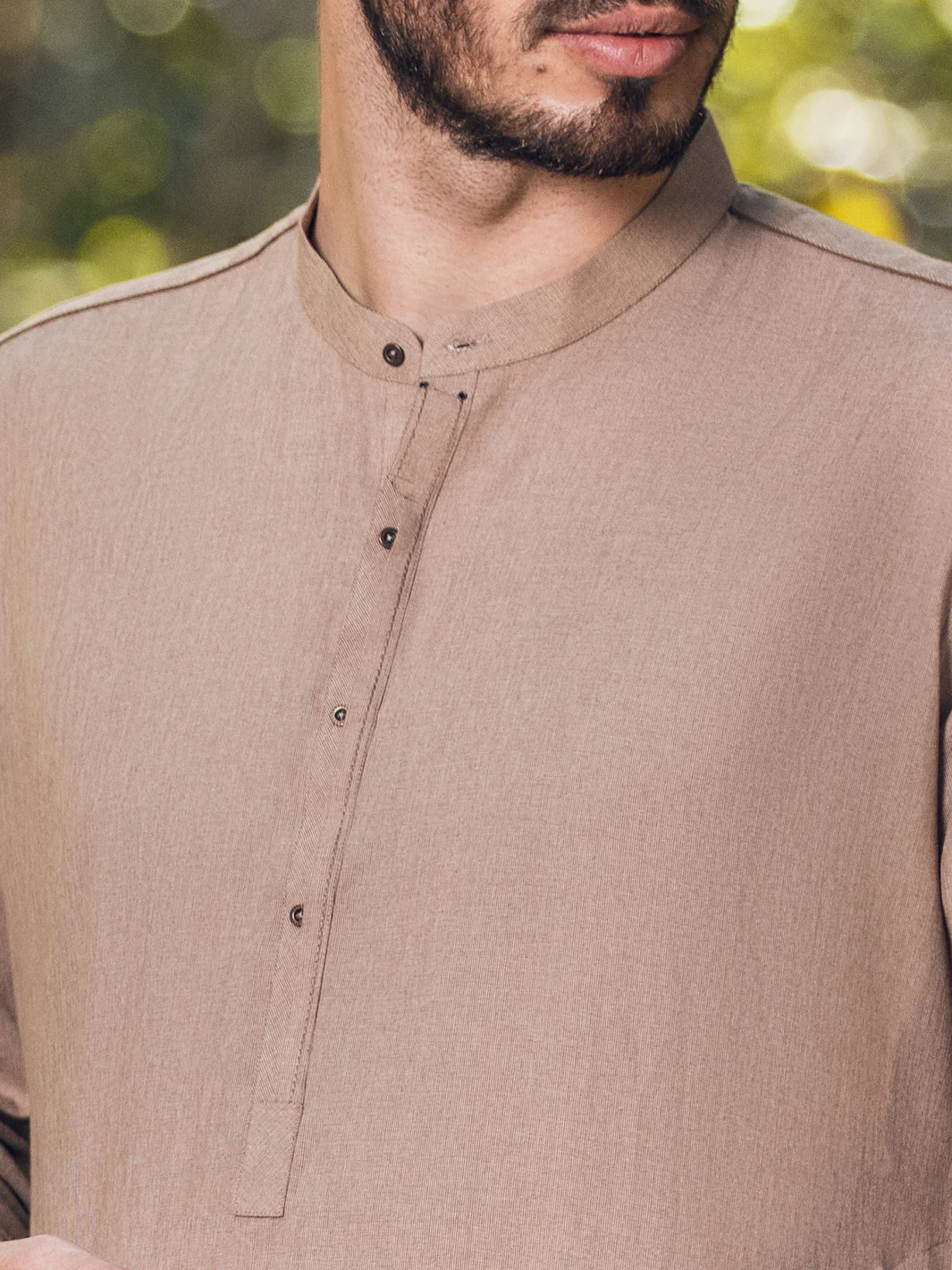 Beige Kameez Shalwar - AL-KS-2847 - Image 5