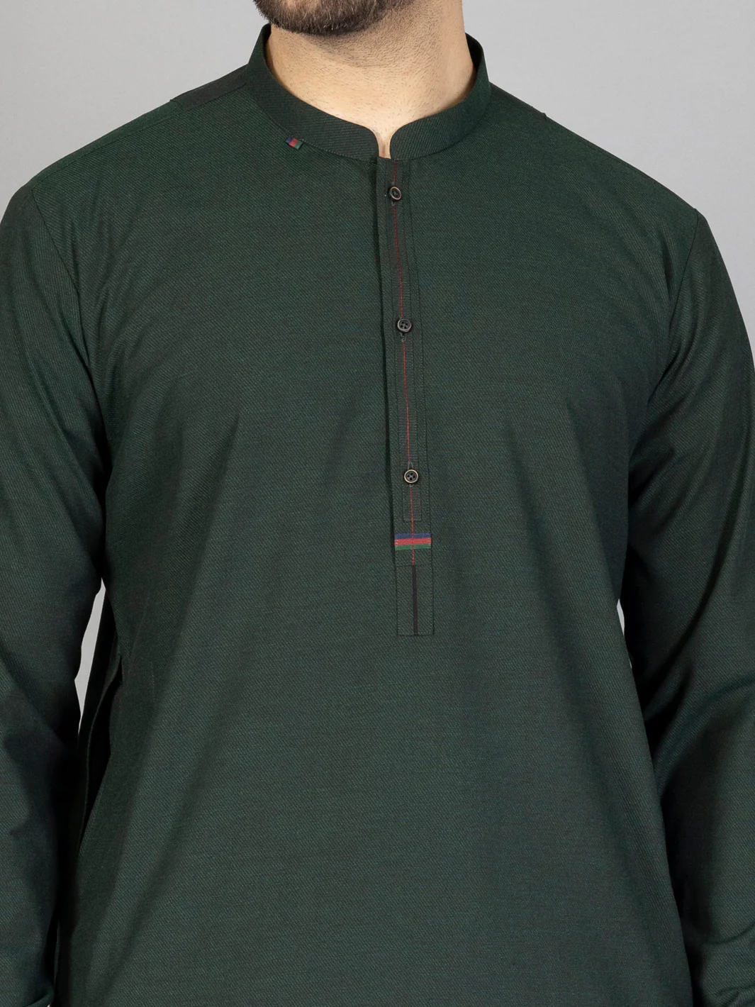 Green Blended Kameez Shalwar - AL-KS-2862 - Image 4