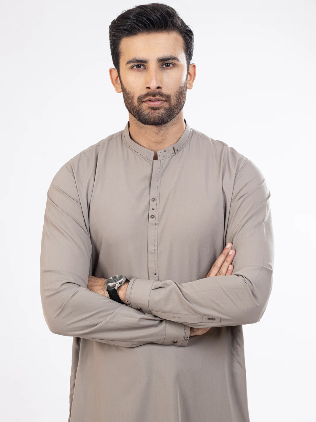 Light Grey Kameez Shalwar - AL-KS-2865 - Image 2