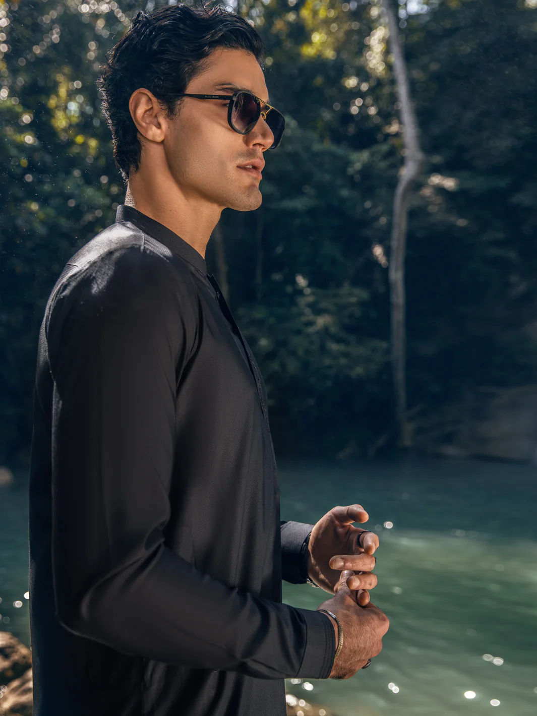 Black Kameez Shalwar - AL-KS-2879