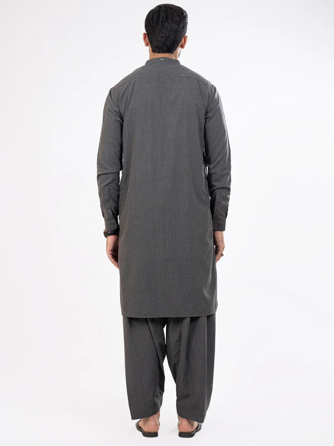 Grey Kameez Shalwar - AL-KS-2885 - Image 2