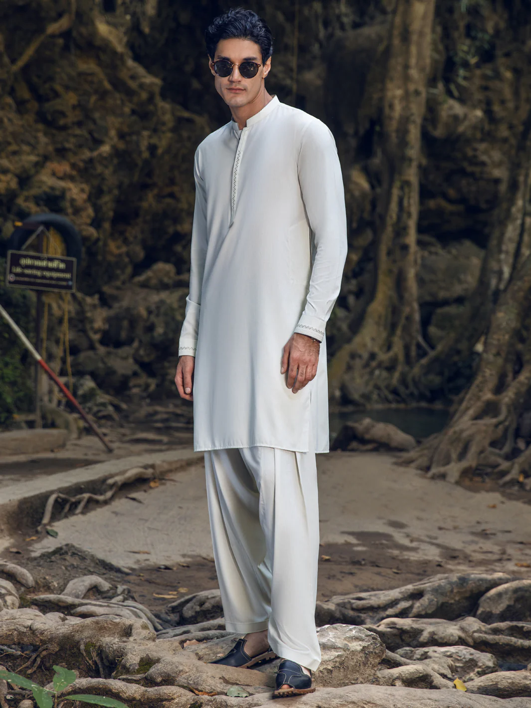 Light Green Kameez Shalwar - AL-KS-2888