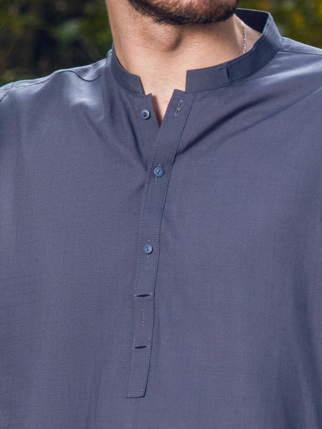 Grey Kameez Shalwar - AL-KS-2896 - Image 4