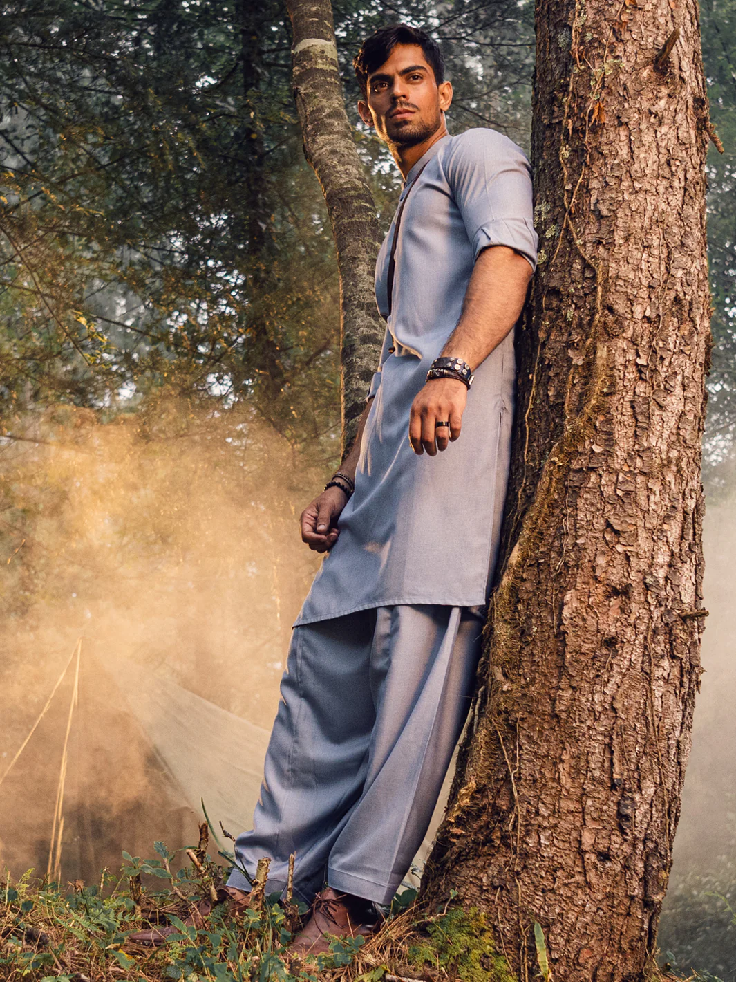Light Blue Kameez Shalwar - AL-KS-2920