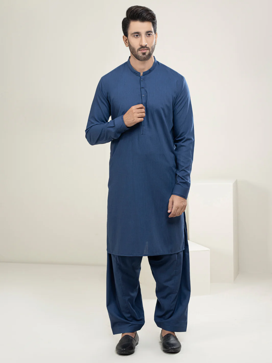 Blue Kameez Shalwar - AL-KS-2960
