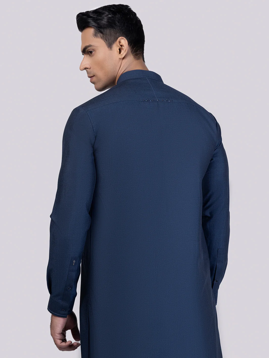 Dark Blue Kameez Shalwar - AL-KS-3018 - Image 2