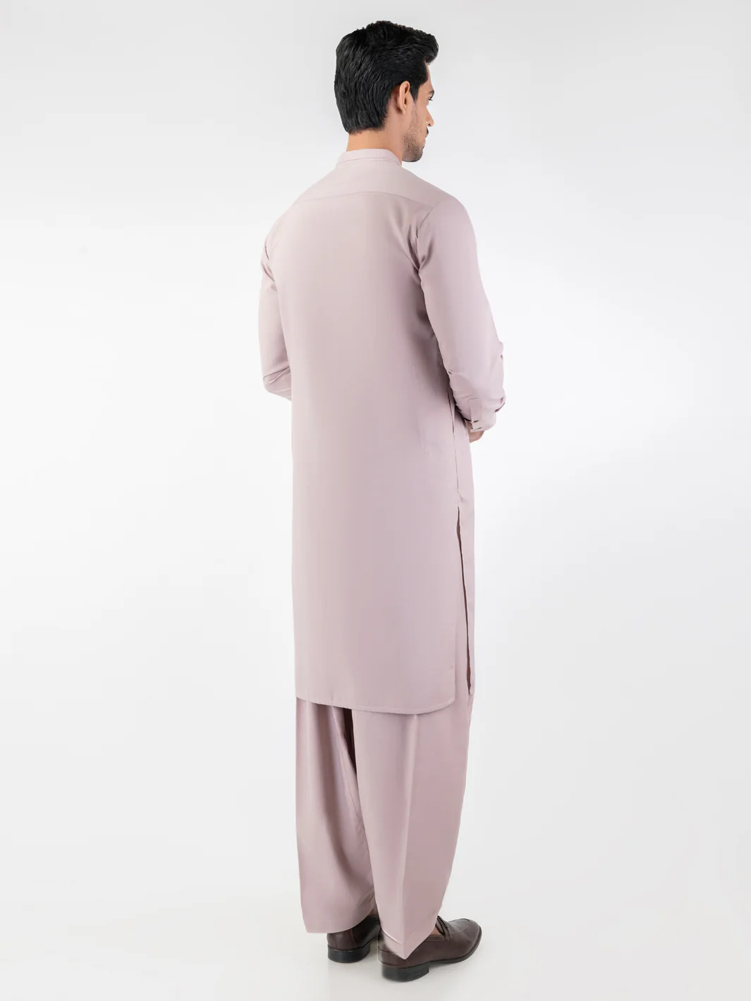 Light Purple Blended Kameez Shalwar - AL-KS-3148 - Image 2