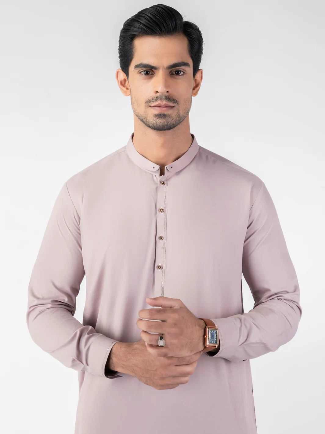 Light Purple Blended Kameez Shalwar - AL-KS-3148 - Image 3