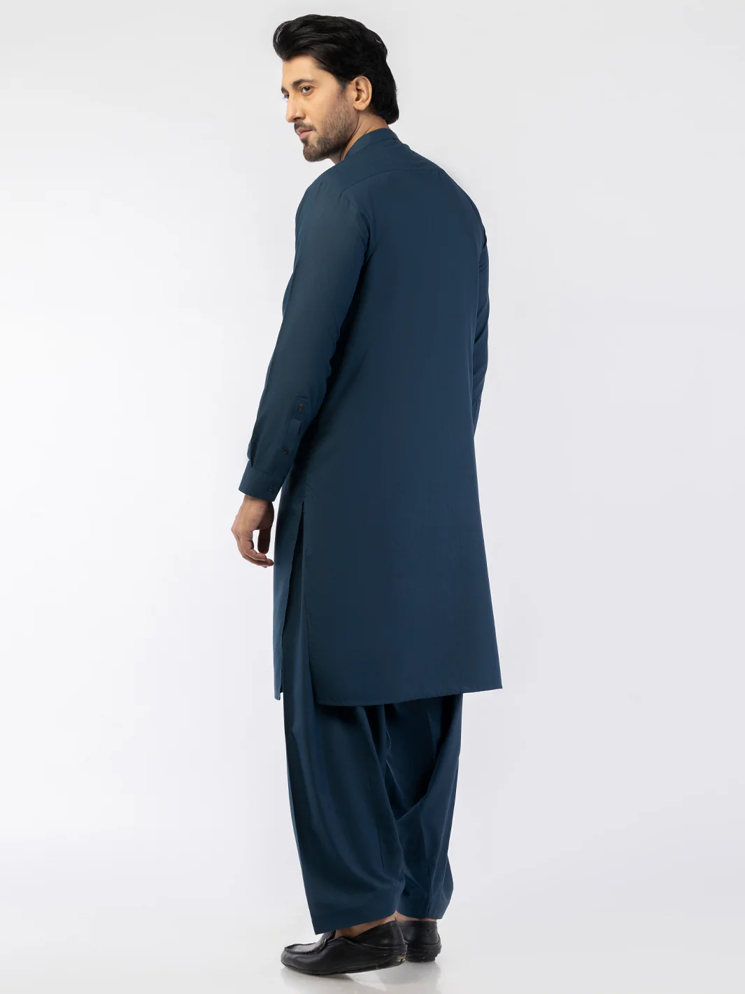 Blue Blended Kameez Shalwar - AL-KS-3189 - Image 2