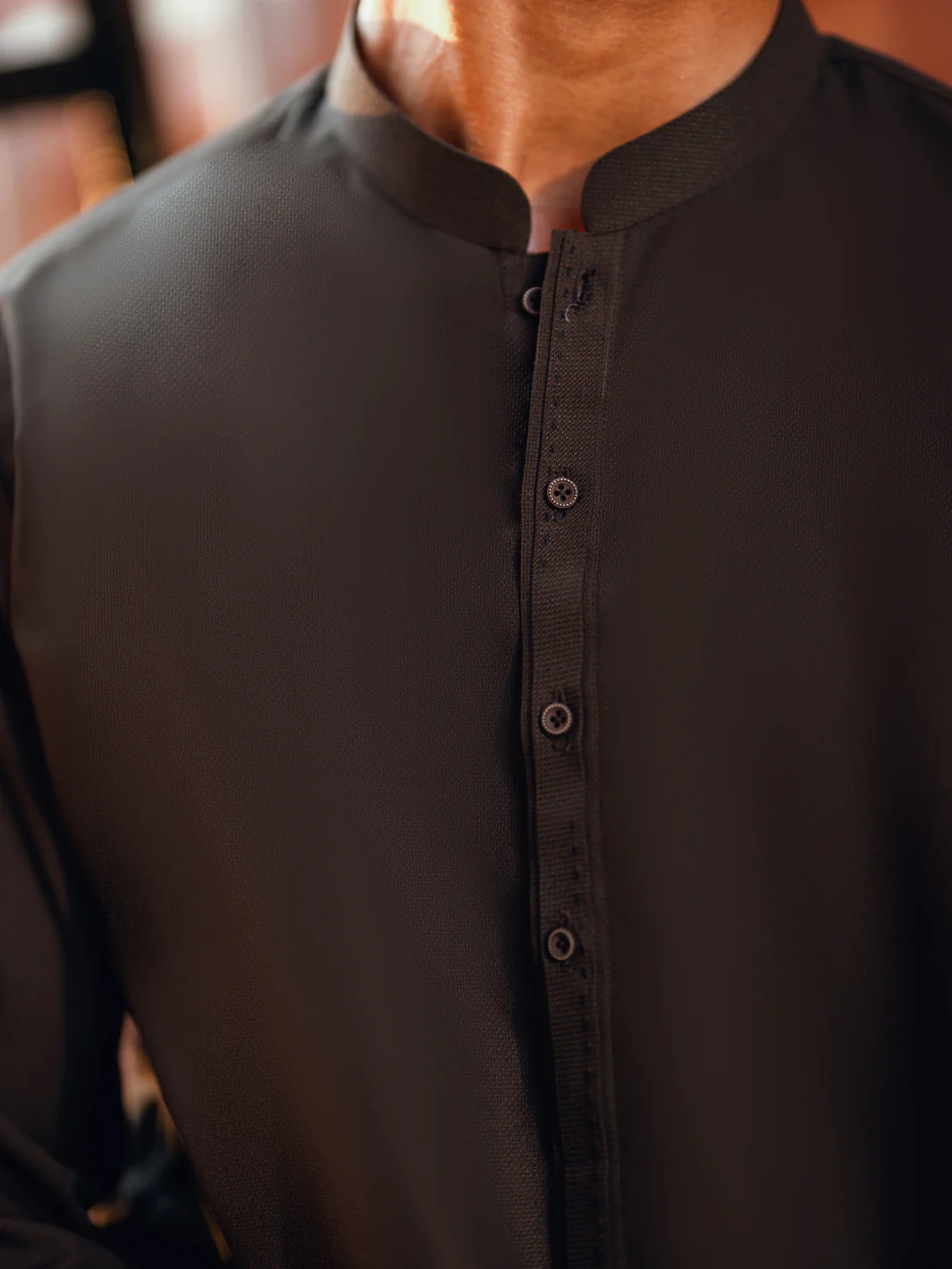 Dark Brown Kameez Shalwar - AL-KS-3272 - Image 3
