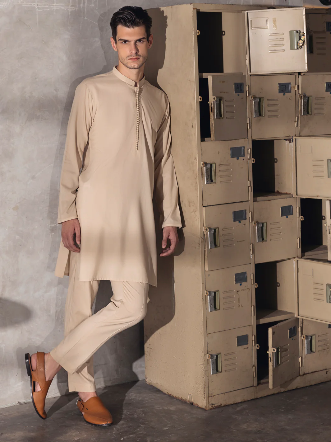 Sand Kurta Trouser - AL-KT-2670