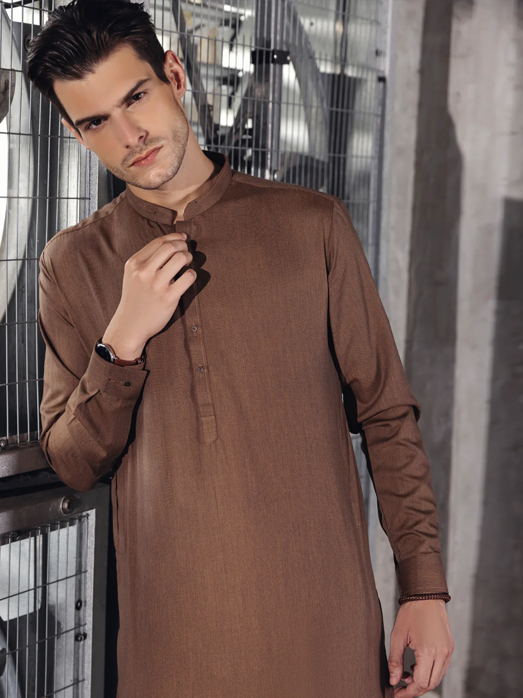 Brown Kurta Trouser - AL-KT-2674 - Image 2