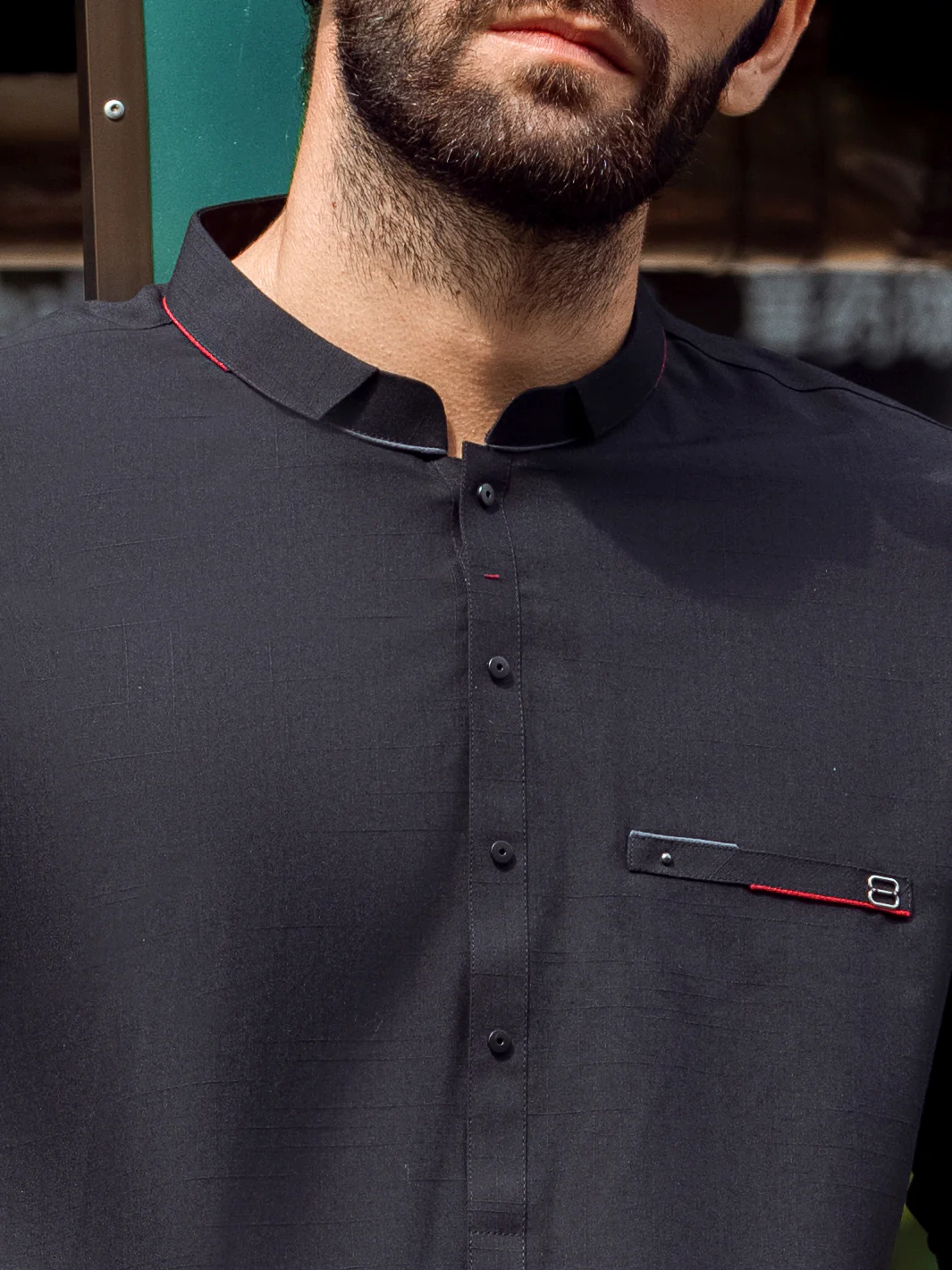 Black Kurta Trouser - AL-KT-2682 - Image 3
