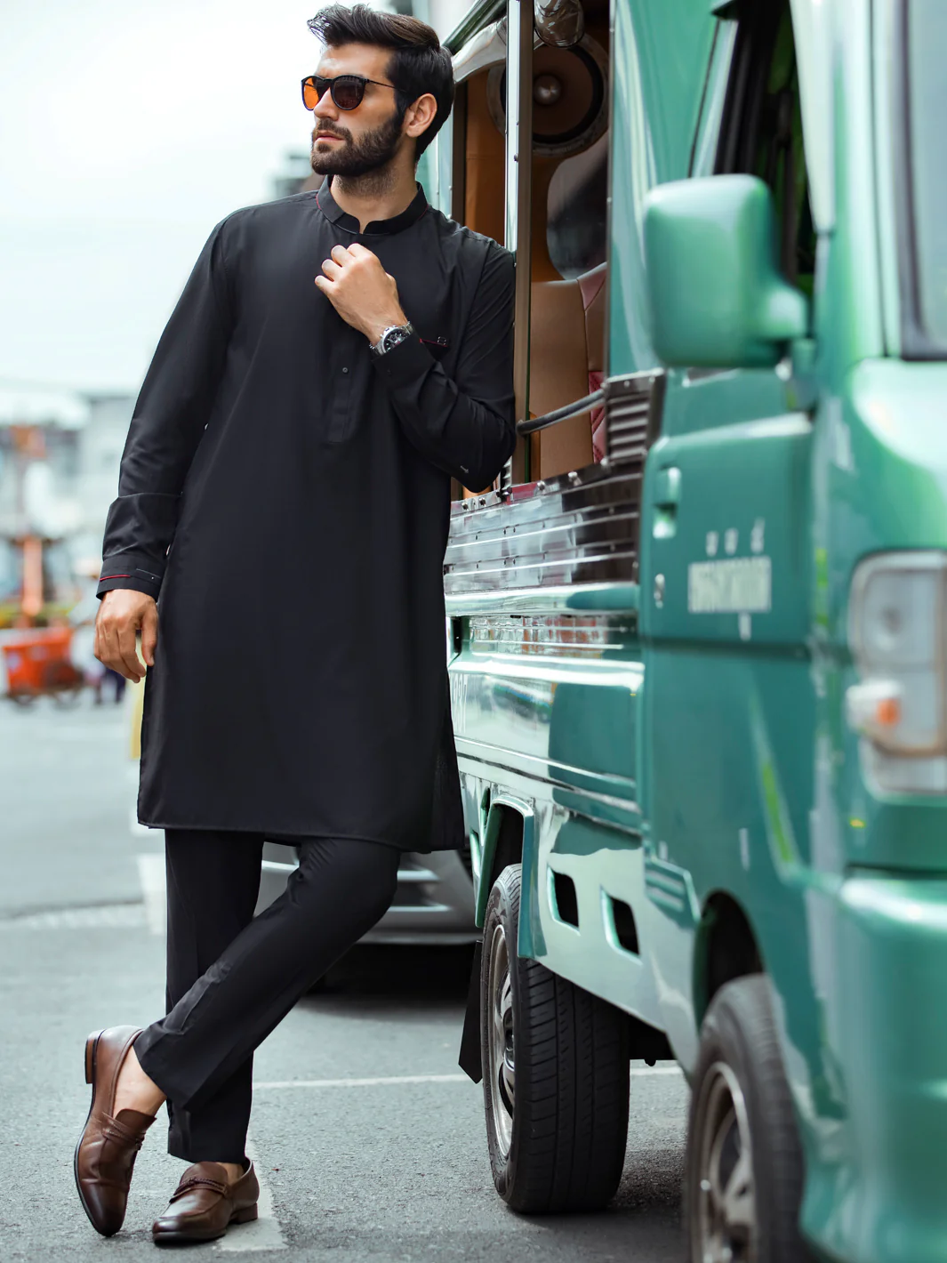 Black Kurta Trouser - AL-KT-2682 - Image 6