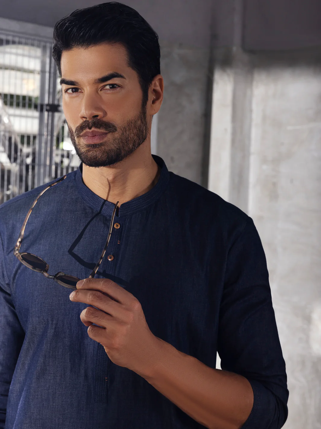 Blue Kurta Trouser - AL-KT-2708 - Image 2