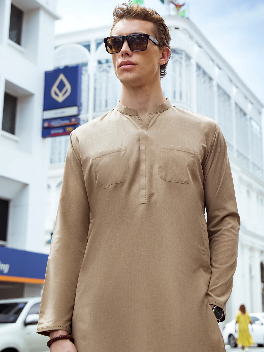 Beige Kurta Trouser - AL-KT-2720 - Image 2