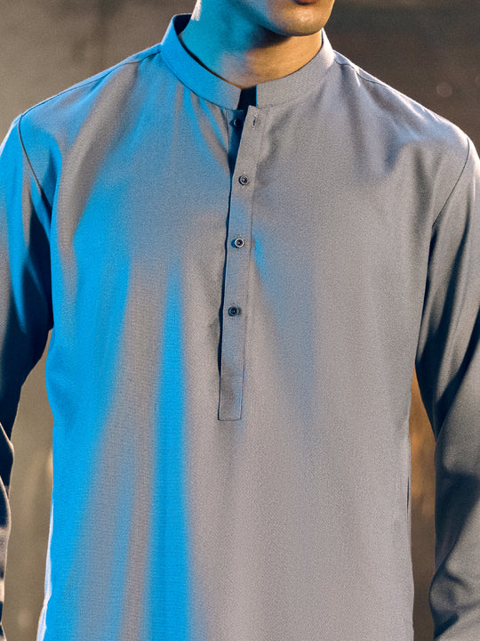 Light Green Blended Kurta Trouser - AL-KT-2733 - Image 6