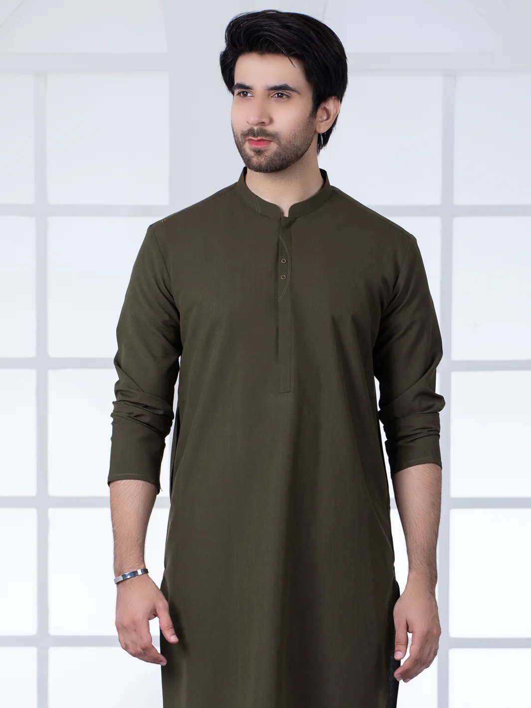 Dark Green Kurta Trouser - AL-KT-2764 - Image 4