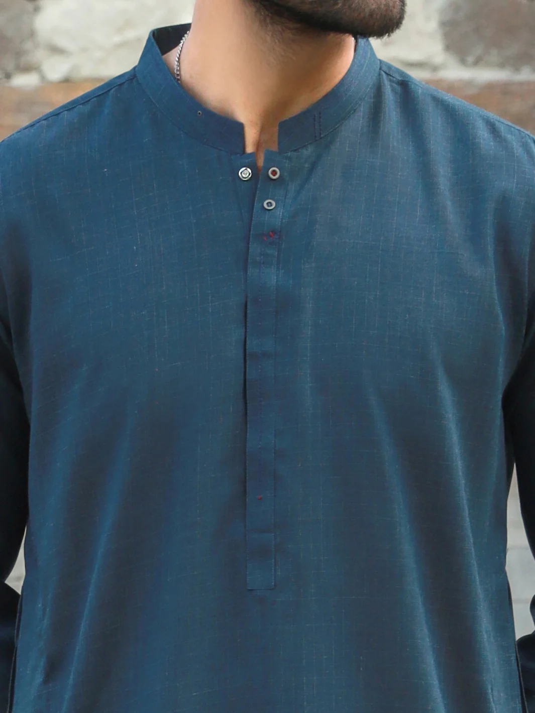 Teal Blue Kurta Trouser - AL-KT-2786 - Image 4