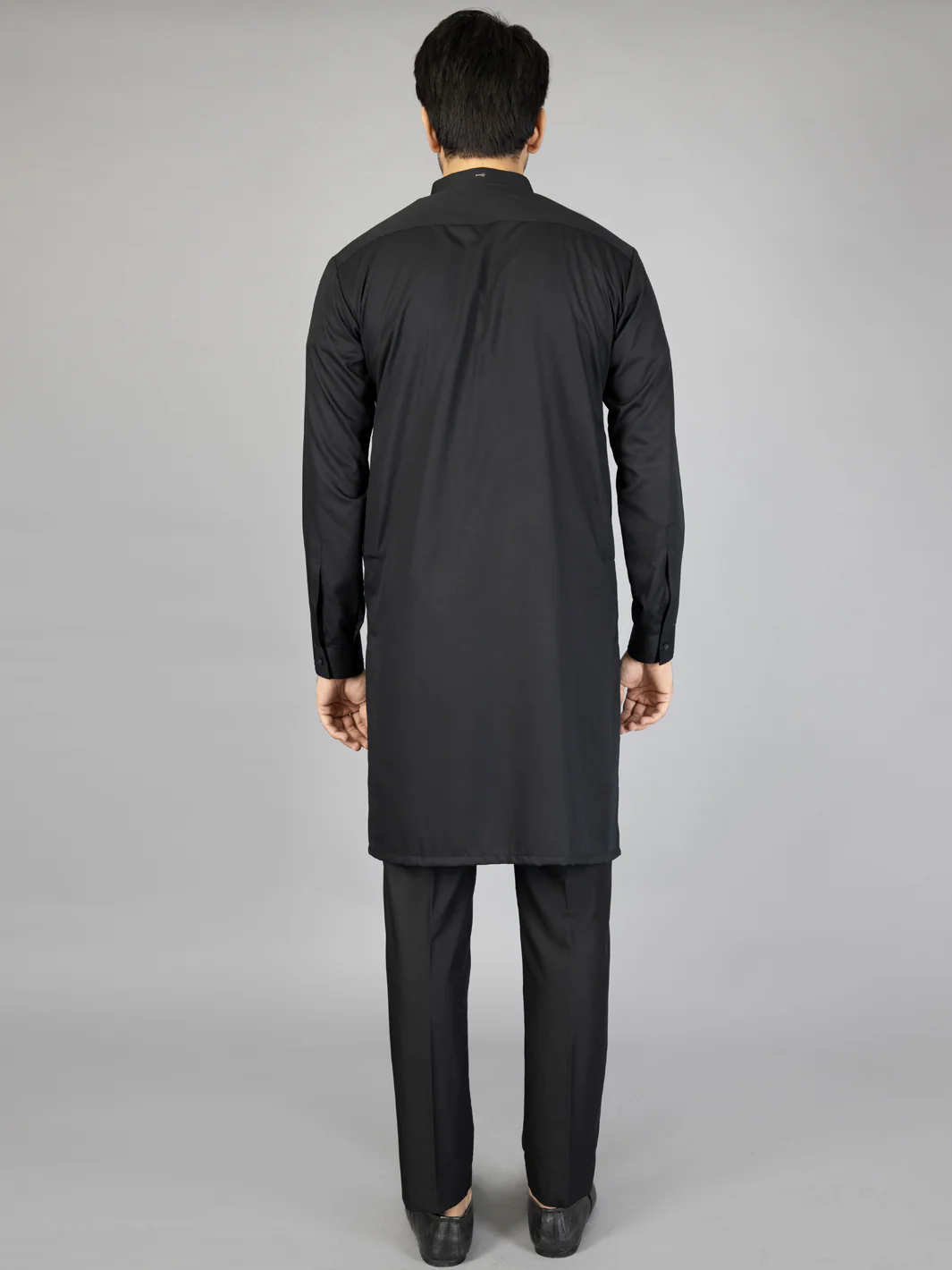 Black Blended Kurta Trouser - AL-KT-2812 - Image 3