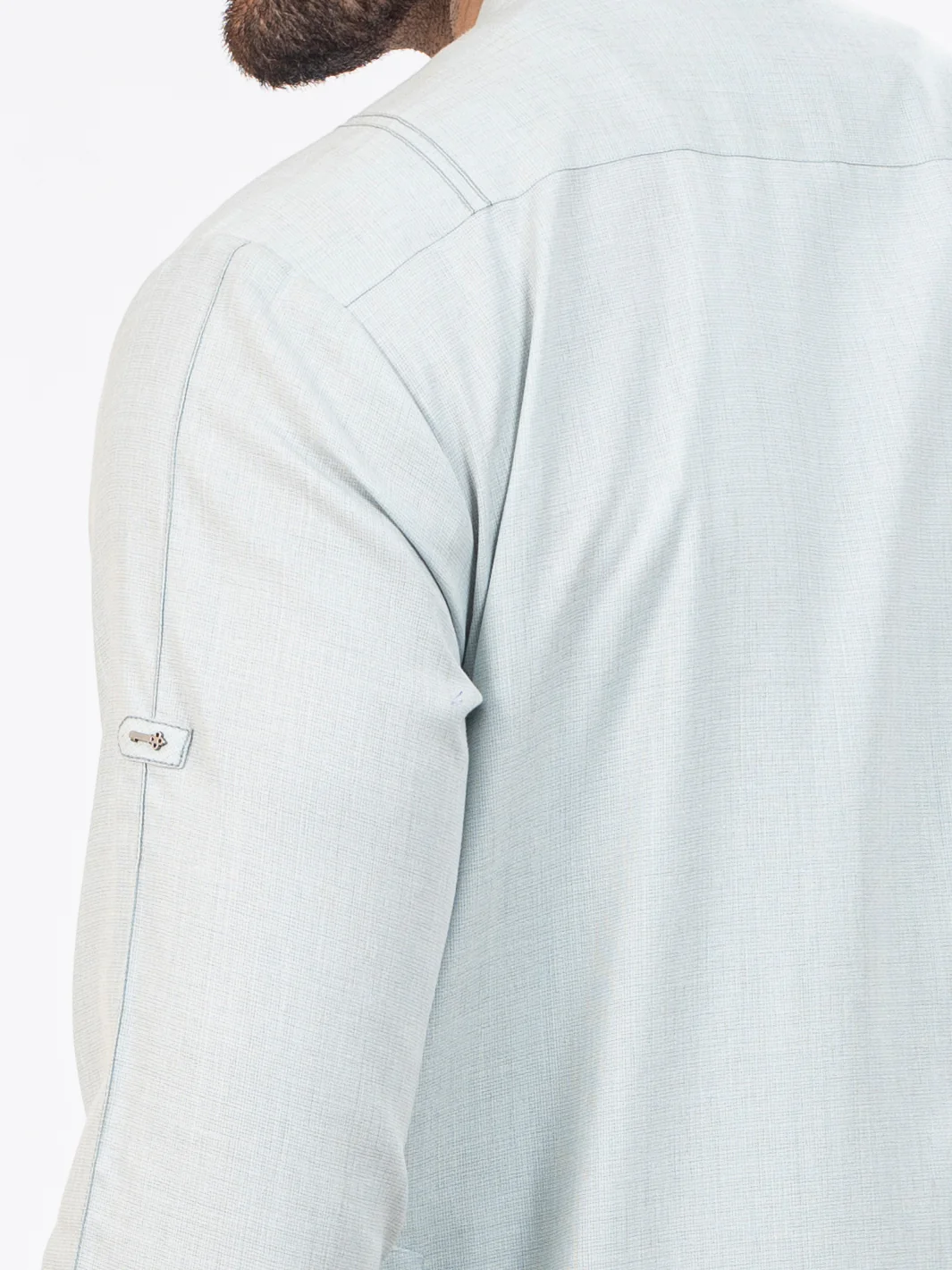 Light Blue Kurta Trousers - AL-KT-2819 - Image 3