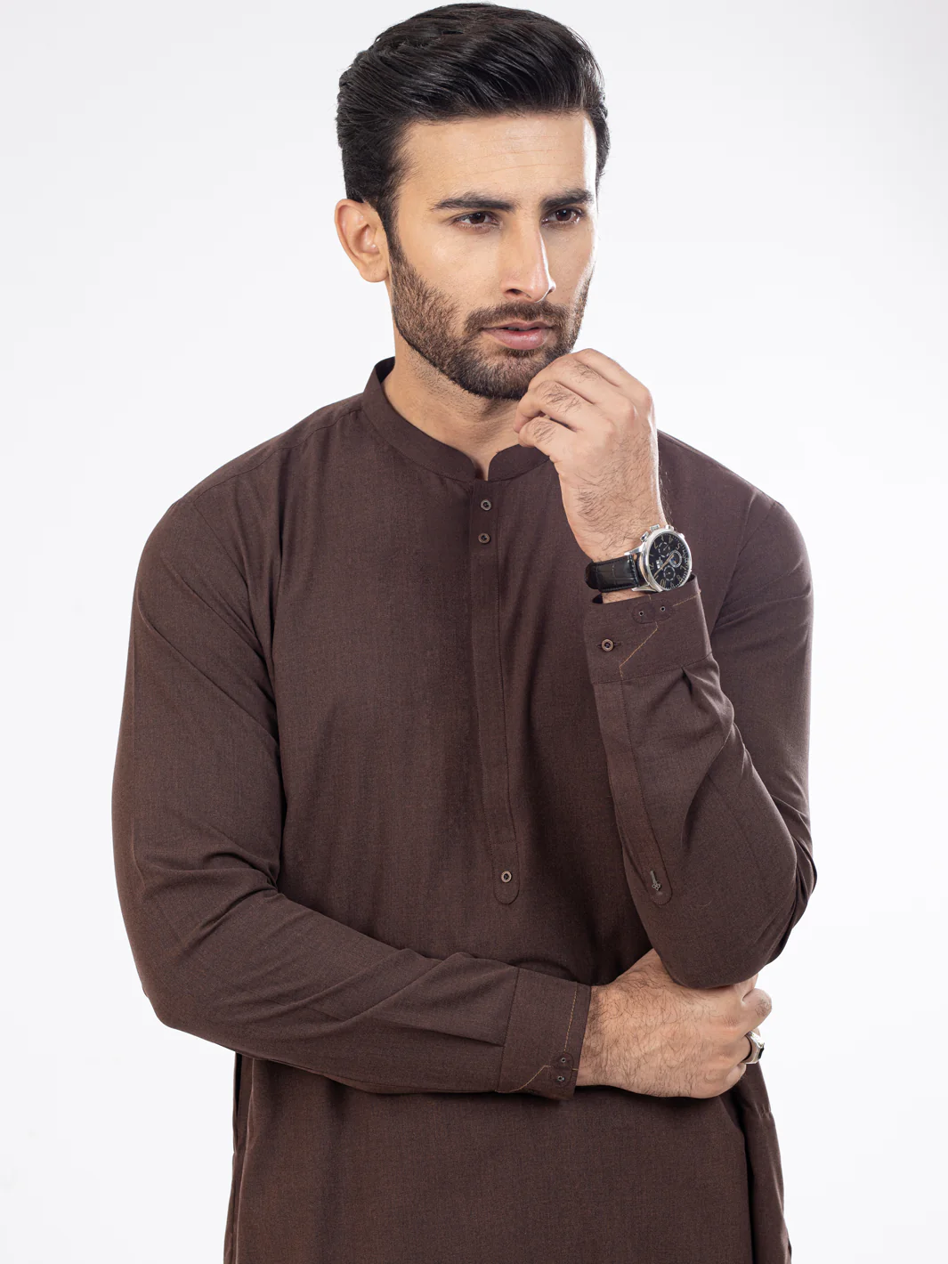 Brown Kurta Trousers - AL-KT-2863 - Image 2