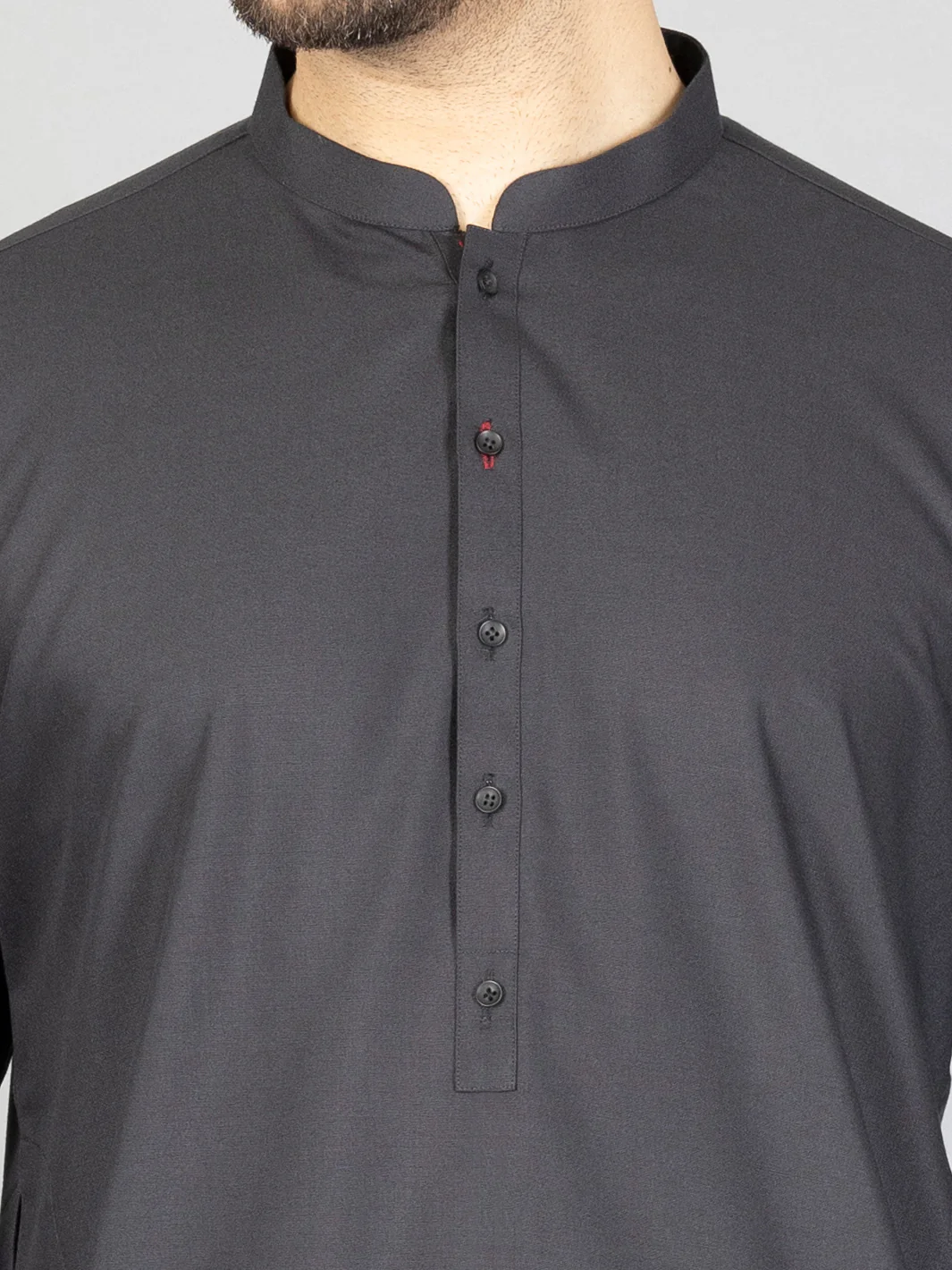 Black Blended Kurta Trouser - AL-KT-2877 - Image 2