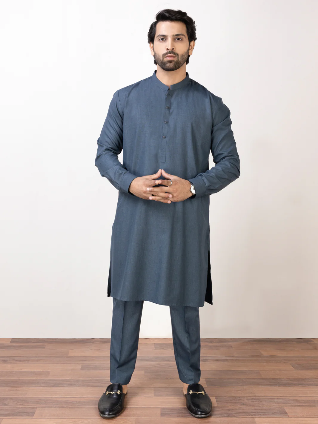 Blue Kurta Trousers - AL-KT-2918