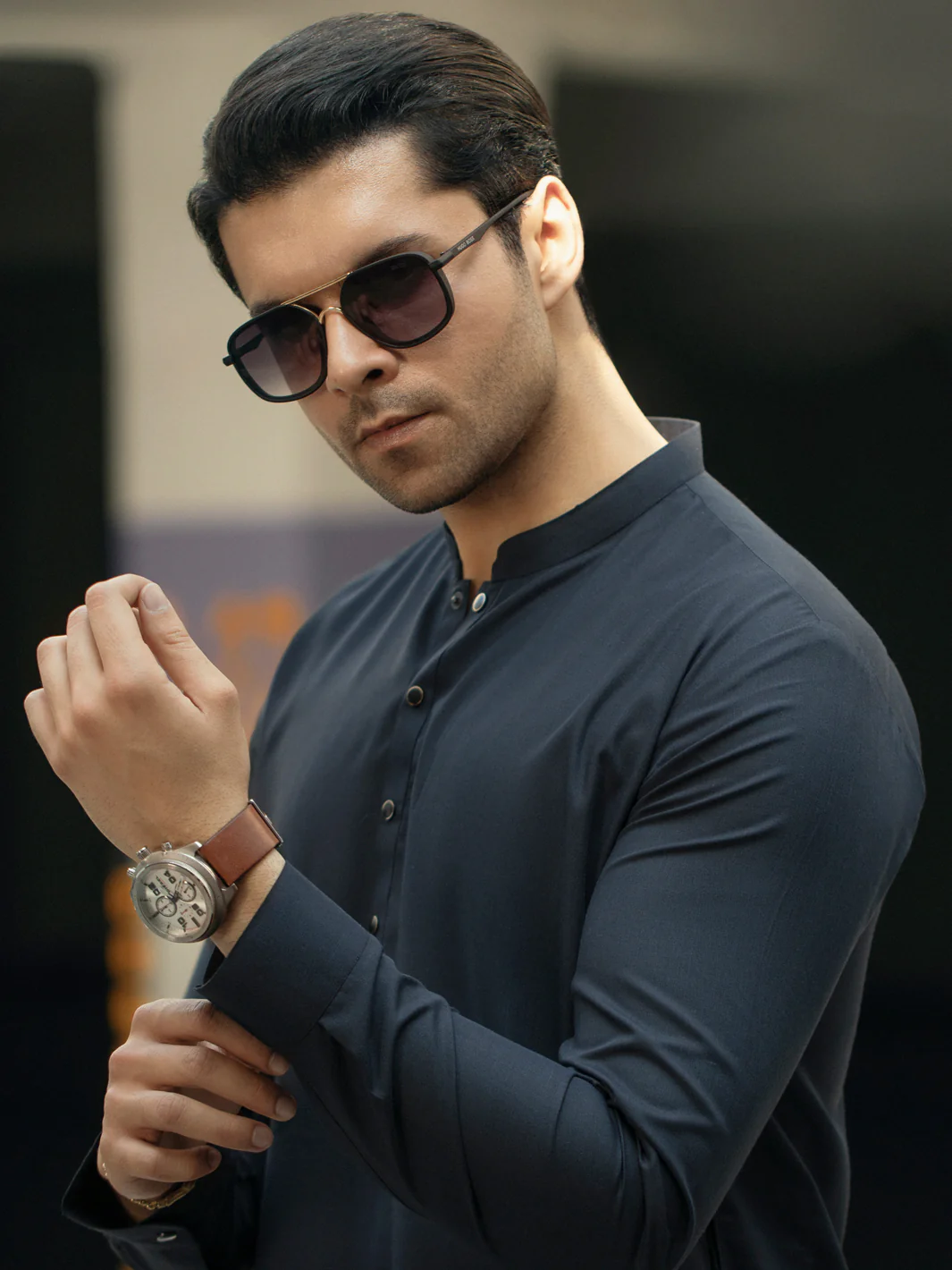 Black Kurta Trousers - AL-KT-2942 - Image 5