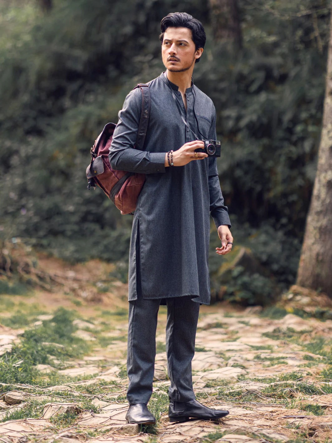 Grey Kurta Trousers - AL-KT-2961