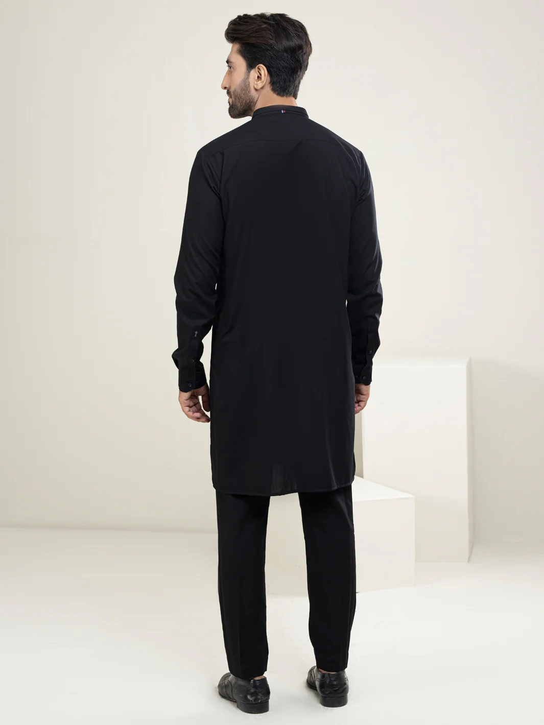 Black Kurta Trousers - AL-KT-2969 - Image 2