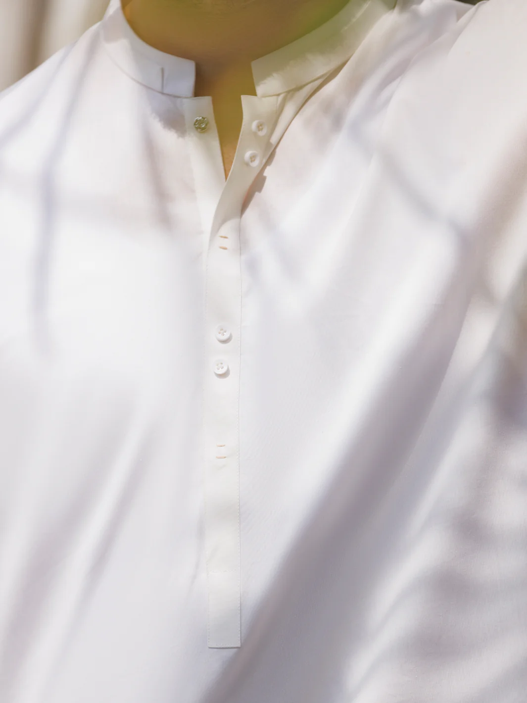 White Cotton Kurta Trouser - AL-KT-2979 - Image 3