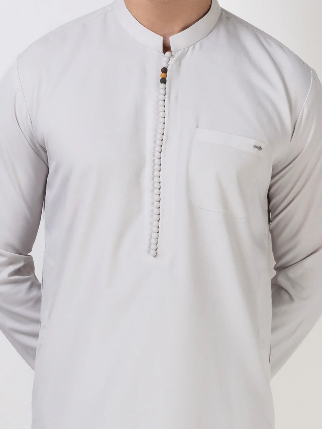 Light Grey Kurta Trousers - AL-KT-3011 - Image 3