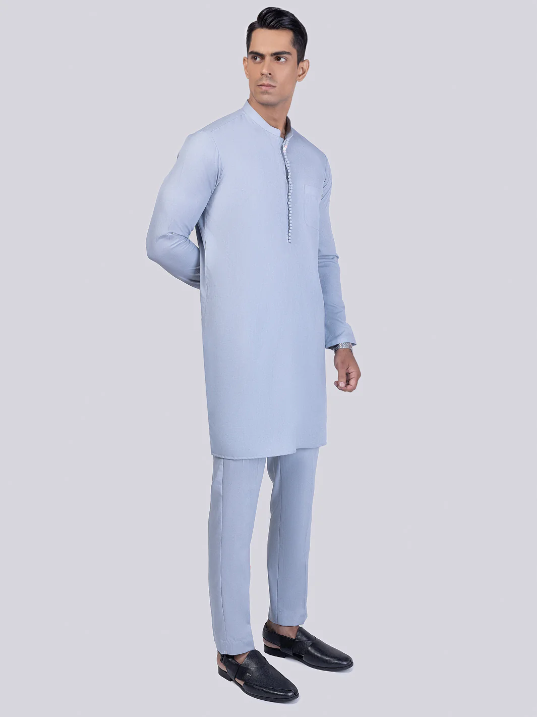 Light Blue Kurta Trousers - AL-KT-3012