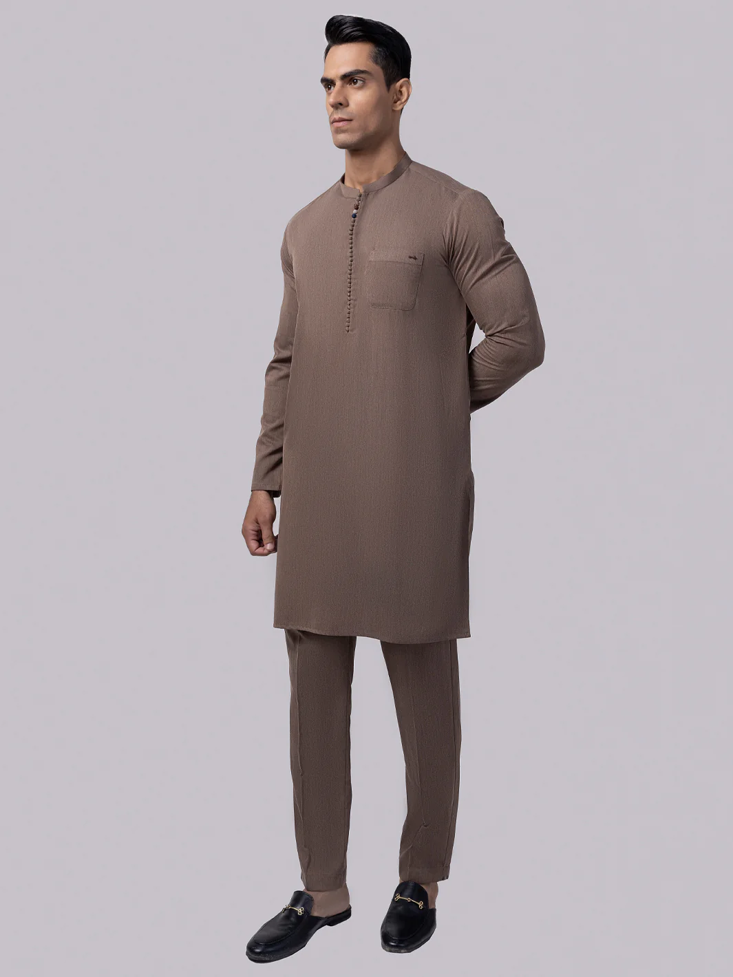 Brown Kurta Trousers - AL-KT-3013