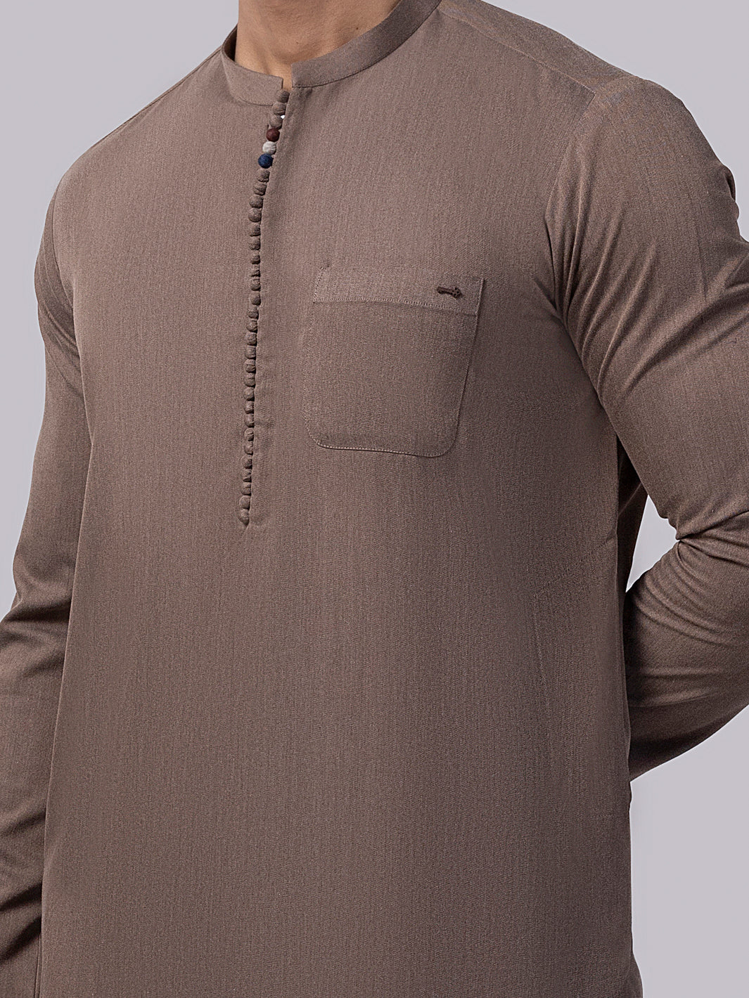 Brown Kurta Trousers - AL-KT-3013 - Image 3