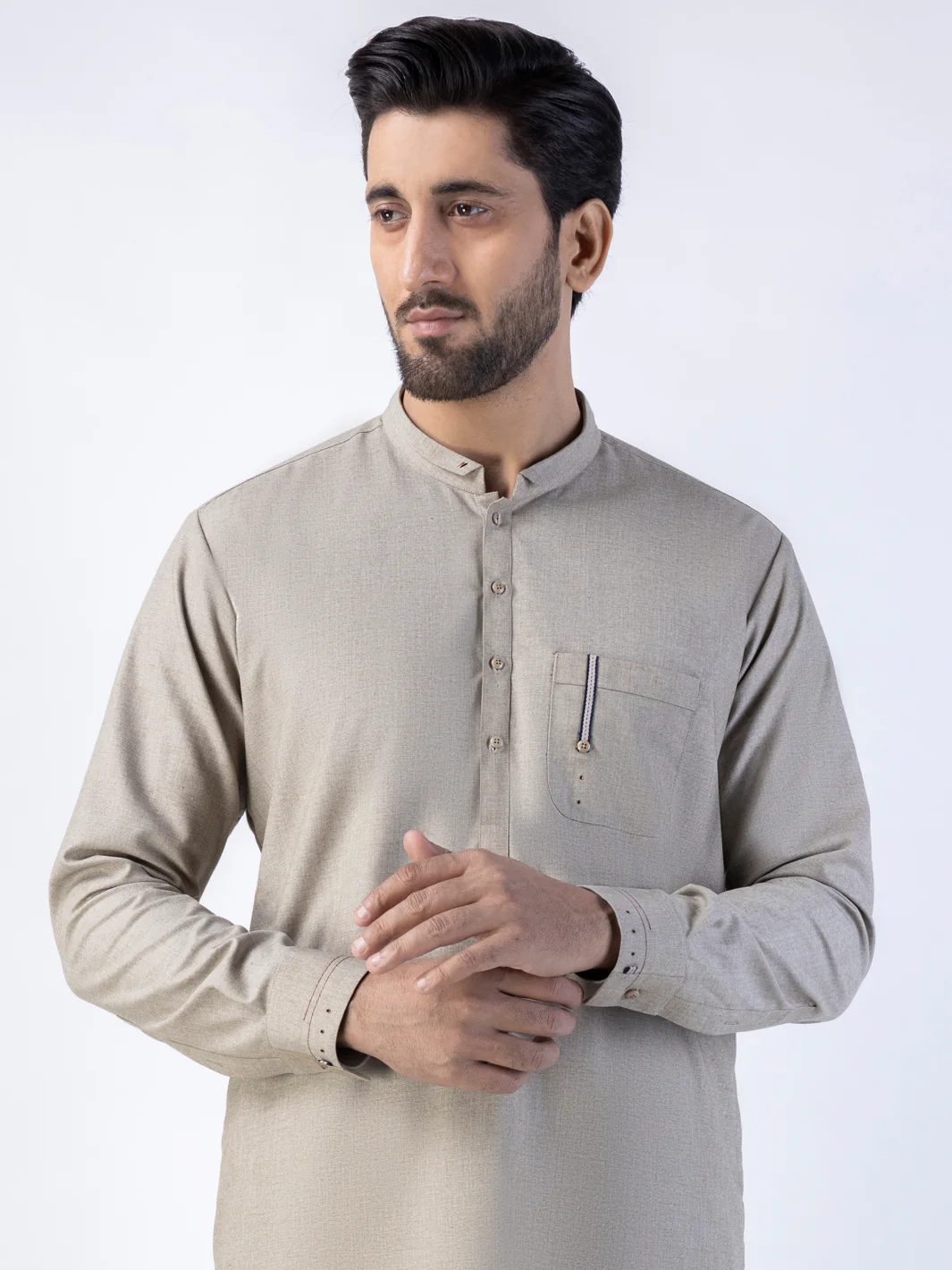 Khaki Kurta Trousers - AL-KT-3015 - Image 3