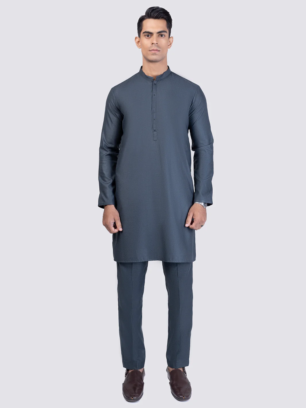 Green Kurta Trousers - AL-KT-3017A