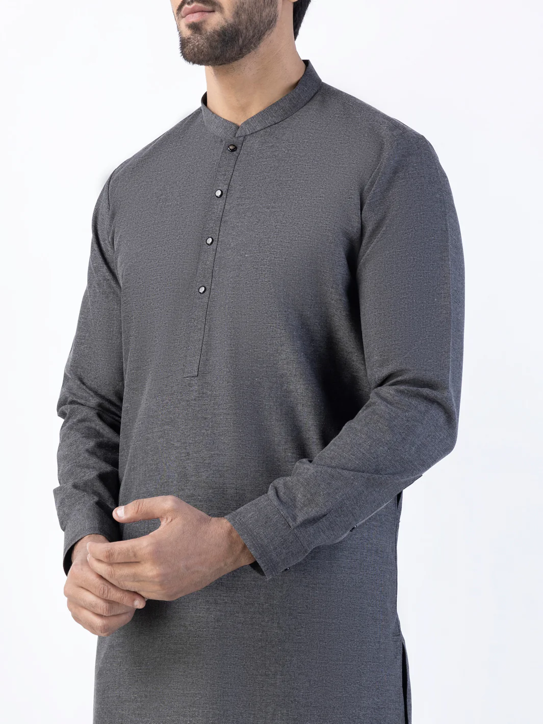 Charocal Grey Kurta Trousers - AL-KT-3024D - Image 3
